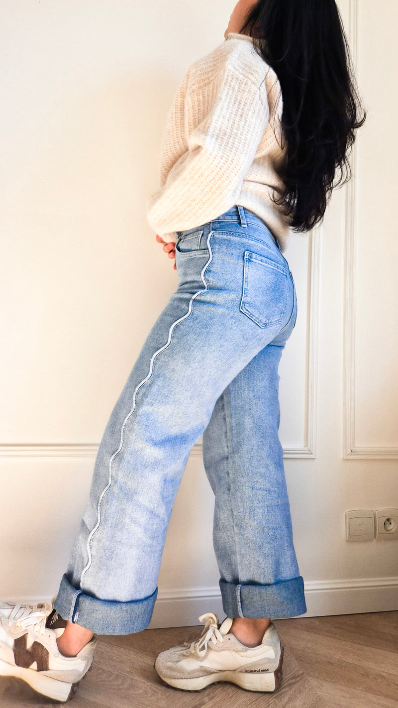 Milia bleu - Jean droit