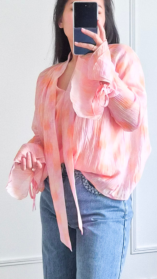 Rosalina rose - Blouse imprimée