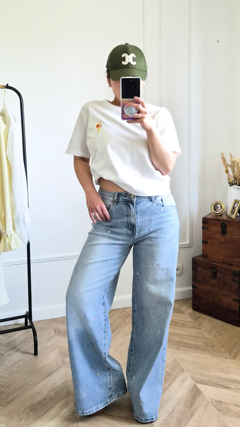 Magnolia ciel - Jean wide leg